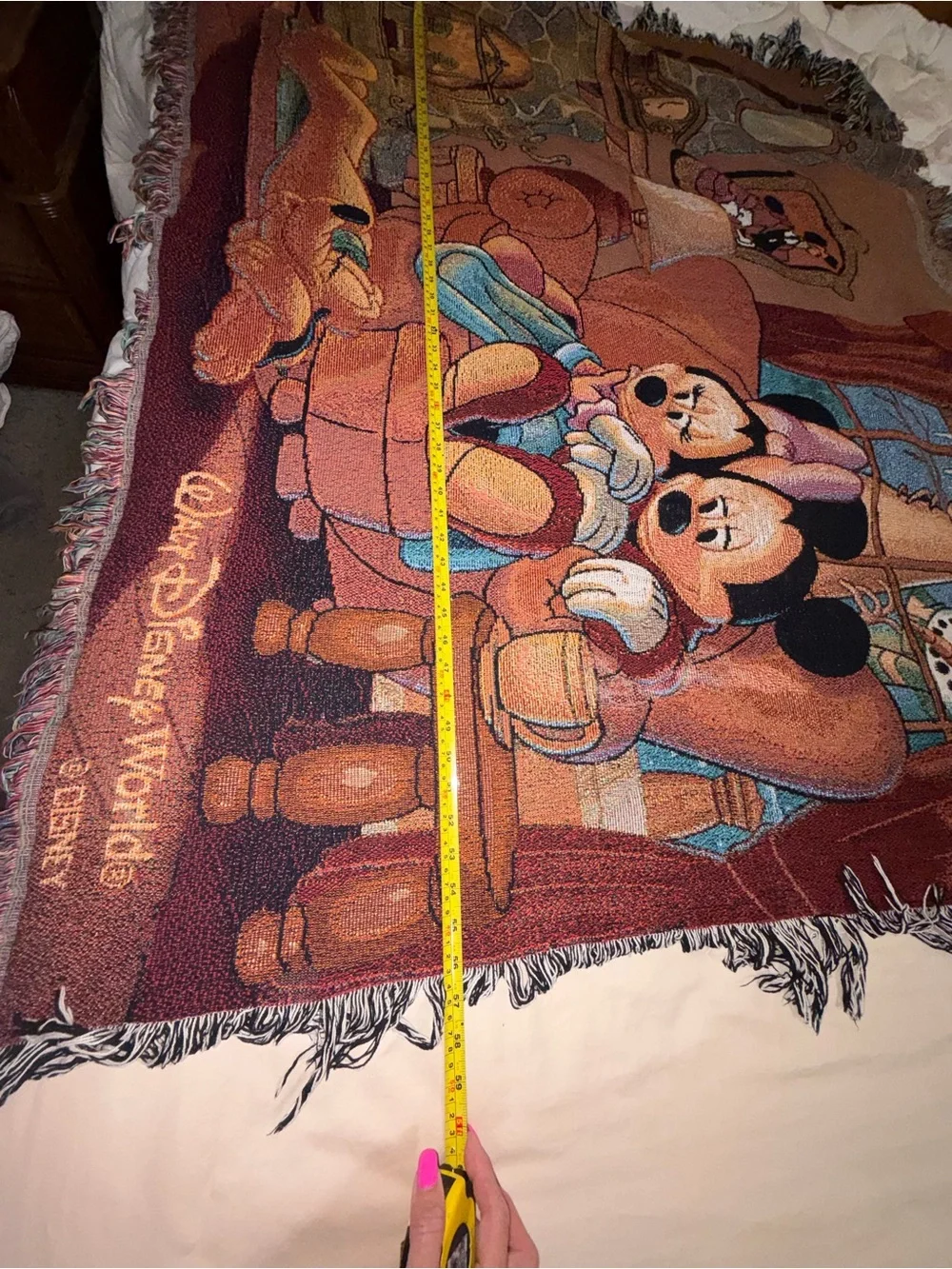 Walt Disney World Mickey & Minnie Cozy Throw Blanket
